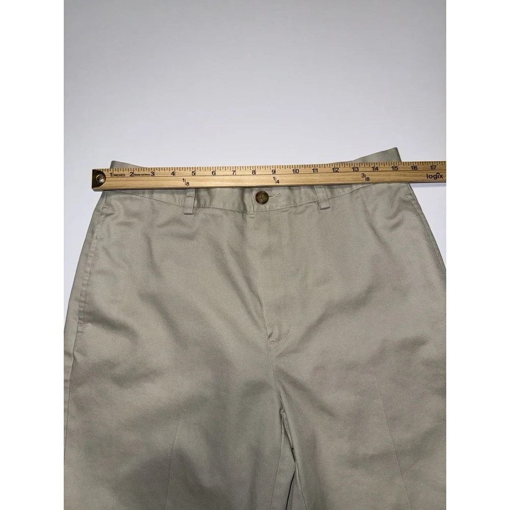 L.L.Bean Men 31 Chino Shorts Khaki Natural Fit Cotton Casual Outdoor Preppy Tan